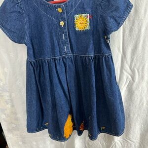 100% cotton exclusive decorative dress with short sleeves